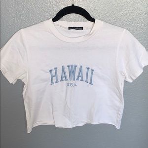 Brandy Melville Embroidered Hawaii Tee